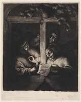 KG 04230
<br/>
Zangers in vensteropening bij avond
<br/>
<em>Ostade, Adriaen van (1610-1684)</em>